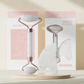Face and neck massager roller set with packaging, designed for skincare and muscle relaxation therapy.