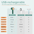 Comparative chart of USB-rechargeable lint removers showcasing features and performance.