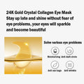 24K Gold Crystal Collagen Eye Mask for moisturizing, reducing dark circles, minimizing eye bags and wrinkles.