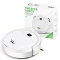 Automatic robot vacuum cleaner with multifunctional sweeping and mopping features.