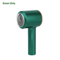 Electric Lint Remover in green color showcased for efficient fabric cleaning.