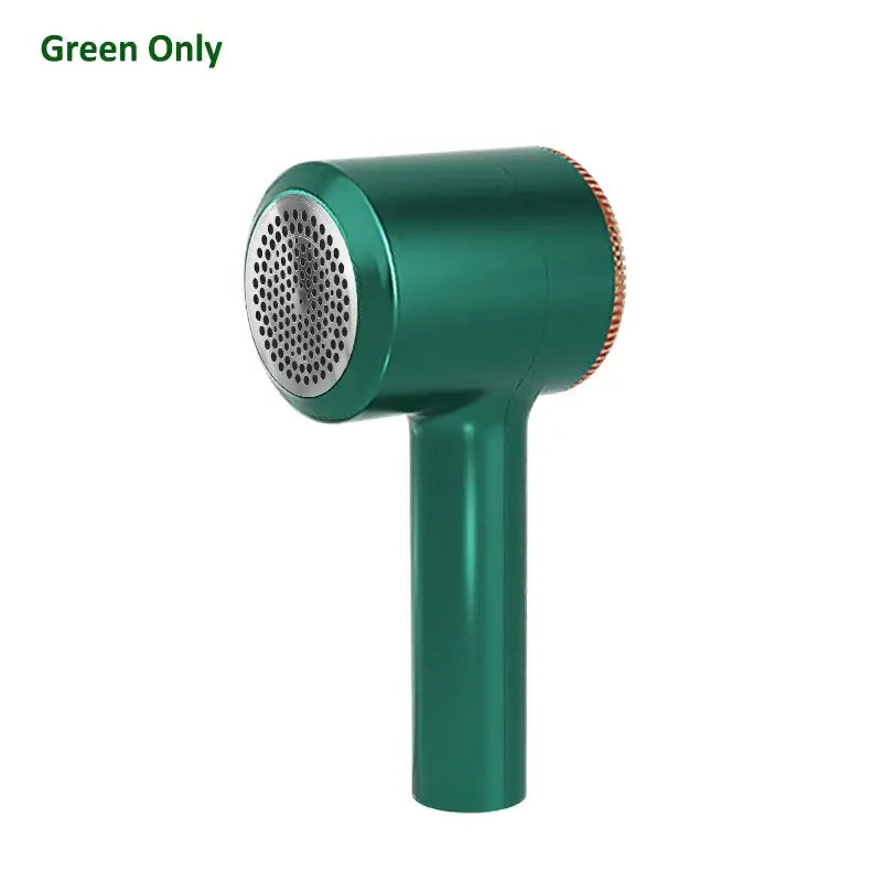 Electric Lint Remover in green color showcased for efficient fabric cleaning.